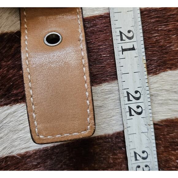 COACH Vintage Brown Leather Silver Hardware Replacement Handles For Handbag 23” - Picture 5 of 5